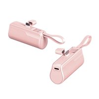 2025 nouveau Mini 5000 mah banques d'alimentation Portable câbles intégrés PD22.5W charge rapide Capsule batterie externe 5000 Mah pour iPhone
