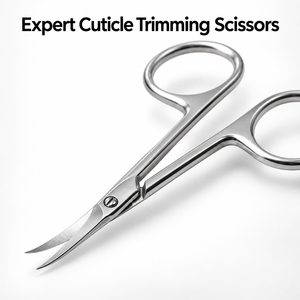 Ciseaux à cuticules professionnels KD.707 pour le soin des ongles, fins, tranchants, courbés, pour manucure russe, ciseaux à cuticules, pour usage en salon - Product Image 4