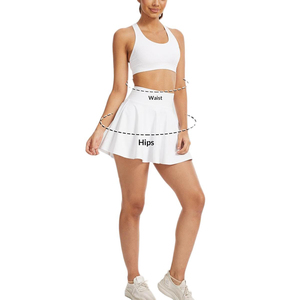 Customized Sportswear High Quality Breathable Moisture Wicking Front Short Tennis Skirt Professional Women's Tennis Wear - Product Image 6