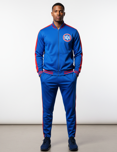 Conjunto Deportivo de Malla Premium para Hombre 2026 - Azul y Rojo, Uniforme de Equipo Sublimado para Rendimiento Atlético - Product Image 1