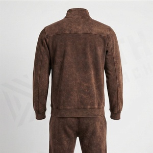 Ensemble de survêtement sportif pour homme avec logo personnalisé, style décontracté, en molleton technique, pantalon de jogging et sweat à capuche unisexe, marque privée - Product Image 2