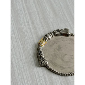 Sous-verre en métal martelé de qualité supérieure, fait main, design élégant, finition brillante, forme ronde, vente en gros de sous-verres en métal - Product Image 3