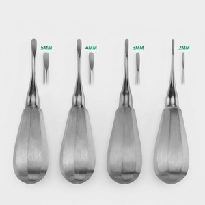 Juego de 4 Elevadores Rectos Luxantes, Instrumentos Profesionales de Extracción Dental Oral, Herramientas Quirúrgicas de Acero Inoxidable - Product Image 5