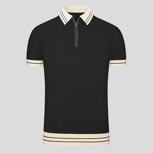 Camisetas Polo Deportivas para Hombre, Diseño Atest, Venta al Por Mayor, Ropa Casual de Primavera-Verano, Suéter de Golf, Cuello Polo con Cierre, Tejido de Lana Merino - Product Image 5