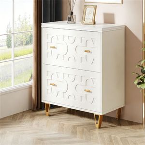 Armadio Portadocumenti a Due Cassetti con Ampio Spazio di Archiviazione e Supporto per Stampante - Product Image 2