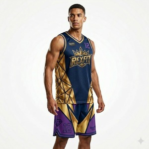 REXFIT SPORTS Custom Premium Quality Men <b>Athletic</b> Sleeveless Training Set Jersey Shorts Sportswear Soccer Uniform Sports - Product Image 6