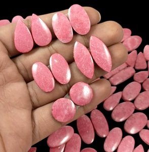 Vente en gros de paires de cabochons en thulite rose de haute qualité, pierres précieuses naturelles, prix d'usine, pierres précieuses en vrac pour la fabrication de bijoux, Radha Arts - Product Image 1