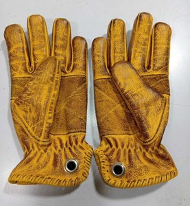 Men's Tactical Mechanic Wax Winter Leather <b>Gloves</b> Adjustable Strap Reinforced Palm Work Safety <b>Gloves</b> USA Wholesale Market - Product Image 3