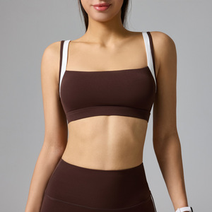 สปอร์ตบราสำหรับผู้หญิงแบบสายคล้องไหล่ตัดกันสี พร้อมการรองรับที่แข็งแรง ระบายอากาศได้ดี เหมาะสำหรับออกกำลังกายกลางแจ้งและโยคะ - Product Image 2