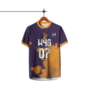เสื้อฟุตบอลผู้ชาย W4G แบบสั่งทำพิเศษ ผ้าโพลีเอสเตอร์ 100% ระบายอากาศได้ดี แห้งเร็ว แขนสั้น ชุดทีมฟุตบอล - Product Image 5