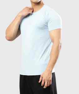 Camiseta Deportiva de Manga Corta con Cuello en V, Ecológica, de Corte Regular para Hombre, Ropa de Gimnasio de Alto Rendimiento, Control de Sudor, Elástica y Flexible - Product Image 1