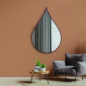 Tear Drop Shape Gold <b>Frame</b> Wall Mirror Suitable For Living Room And Bedroom Decorative Wall Accent Handcrafted From India - Product Image 2