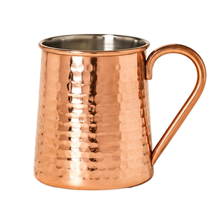 Taza Moscow Mule hecha a mano de cobre puro con asa de latón antiguo y tres patas, taza de cerveza de cobre sólido para cócteles fríos - Product Image 2