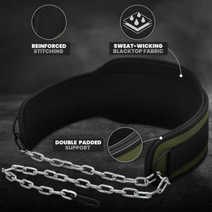 Cinturón de Soporte Lumbar para Levantamiento de Pesas, Neopreno, Diseño Personalizable, Transpirable, Impermeable, Cierre Ajustable con Gancho y Bucle, para Entrenamiento en Gimnasio - Product Image 2