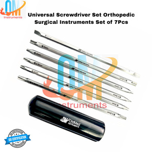 Juego de Destornilladores Ortopédicos Universales de 7 Piezas OldMed Instruments con Mango de Acoplamiento Rápido, Acero Inoxidable Alemán de Primera Calidad para Cirugía - Product Image 4