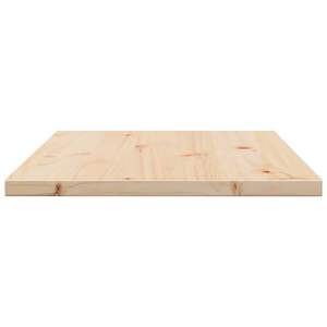 Mesa de Comedor de Madera de Pino Sólido Natural, Diseño Rústico Rectangular Mediano con Tablero - Product Image 6