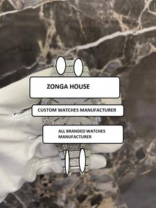 Montre mécanique de luxe entièrement sertie de diamants Moissanite VVS1, en acier inoxydable, mouvement japonais entièrement automatique - Product Image 5