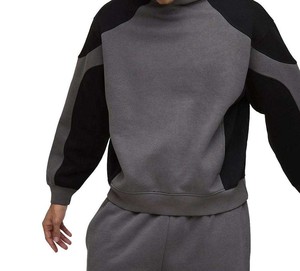 Ensemble survêtement pour homme, pantalon de survêtement à capuche et sweat-shirt, streetwear, surdimensionné, molleton lourd, ample, pantalon de survêtement évasé, 100% coton - Product Image 6