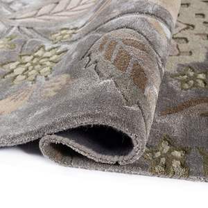 Best Selling High Quality Oriental Abstract Wool Silk Hand Tufted Non-Slip Pet Friendly Medium <b>Pile</b> Area Rug Direct Factory - Product Image 3