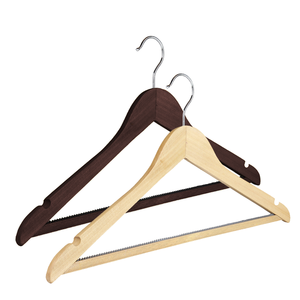 Custom <b>Black</b> Walnut High End Display Hotel Vintage Hanger Handcrafted Wholesale Home Shop Clothing Store Hanger - Product Image 4