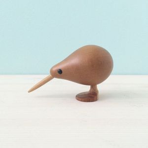 Sculpture d'oiseau kiwi en bois pour la décoration intérieure et l'accentuation artisanale des expositions - Product Image 4