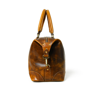 Sac de voyage en cuir véritable de luxe, sac de sport en cuir véritable avec logo personnalisé, vente en gros - Product Image 5