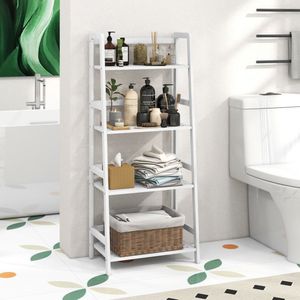 Libreria in Bambù a 4 Ripiani Multifunzionale da 47,5 Pollici, Unità di Scaffalatura Premium, Scaffale Portaoggetti - Product Image 2