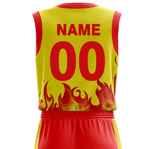Quick Dry Basketball Jersey Custom Logo Sleeveless Sublimation Jersey Basketball Uniform Set Mesh Basketball Sets - Product Image 2
