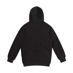 เสื้อฮู้ดดี้ผู้ชายไซส์ใหญ่พิเศษ ผ้าฟลีซหนานุ่ม คุณภาพสูง 100% ผ้าฝ้าย พิมพ์ลาย ออกแบบโลโก้เองได้ ซิปหน้า เหมาะสำหรับฤดูหนาว สีดำ - Product Image 2