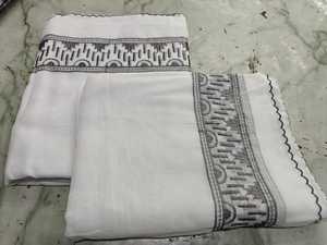 Chal IMMAH Blanco para Hombre, de Alta Calidad, en Voile de Algodón con Bloques de Color, Transpirable, Ligero y Duradero, para Musulmanes - Product Image 4