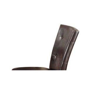 Set di 2 sedie da pranzo Britney Espresso in pelle sintetica e finitura noce - Product Image 6