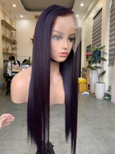 Bone Straight Vietnamese Virgin Remy <b>Human</b> Hair Front <b>Wig</b> & Bundles Single Weft All Colors Dyeable 100g - Product Image 4