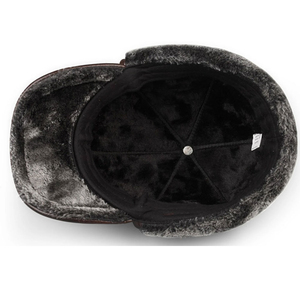 Gorra de Cuero Genuino con Logotipo Personalizado al por Mayor, Gorras Snapback Lisas para Hombre, Gorra de Béisbol de Cuero PU con Bordado Personalizado OEM, Gorra Lisa de 6 Paneles - Product Image 4