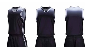 Conjuntos de camisetas de baloncesto de color sólido para niños, ropa deportiva transpirable, uniformes estampados, logotipo frontal de manga corta, secado rápido - Product Image 3