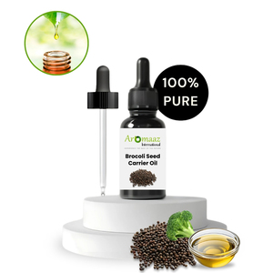 น้ำมันเมล็ดบรอกโคลีบริสุทธิ์ 100% จาก Aromaaz International สกัดเย็นเพื่อความงามและการดูแลผิวต่อต้านริ้วรอย - Product Image 2