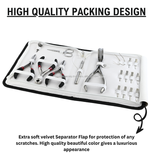 New Hair Extension Tools Private Label <b>Tape</b> in Pressing and Remover Plier Keratin Bond Cutter C Type Sew in Needles - Product Image 6