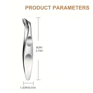 Stainless Steel Mini Cuticle Cutter Bevel Shape Curved Blade Portable Finger Nail Tool 8cm Length Simple Design Adult Use - Product Image 1