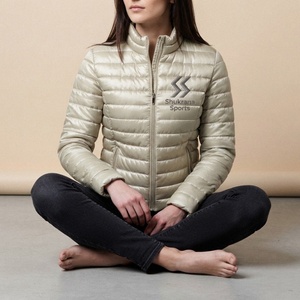 <b>Women</b> Quilted <b>Winter</b> Puffer <b>Jacket</b> Waterproof Detachable Hood Custom Logo Insulated Lightweight Windproof <b>Warm</b> Outerwear Coat - Product Image 1