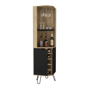 Mobile Bar ad angolo Bursan con sei portabottiglie da incasso per due e quattro ripiani - Product Image 2
