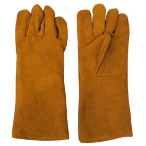 Guantes de Soldador de Cuero Vacuno Reforzado, Resistentes a la Abrasión y a los Cortes, para Protección Industrial, en Oferta - Product Image 3