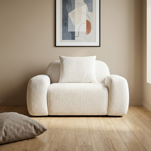Sillón Chesterfield Individual en Forma de U con Estructura Reforzada de Madera Contrachapada para Estudio, Sala de Exposiciones o Salón - Product Image 1