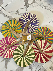 Natural Handmade Smooth Vietnam Coconut Fan for Elegant <b>Gift</b> <b>Hamper</b> Decoration Luxury Hotel - CARYLN - Product Image 5
