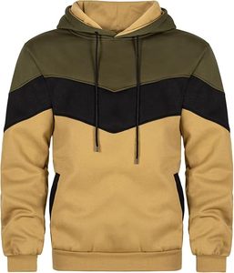 Sweat-shirt à capuche pour adulte, vêtement décontracté, bleu marine, blanc, gris, bordure contrastée, toutes saisons, usage promotionnel - Product Image 5