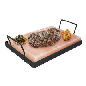 Bandeja de Hierro con Sal Rosa del Himalaya de Primera Calidad, Artesanía Natural, Tamaño Personalizado, Hecho a Mano, Directo de Fábrica - Product Image 1