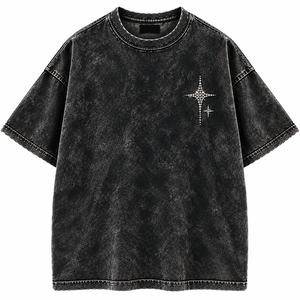 Nouveaux T-shirts en coton pour hommes, coupe ample, 275 g/m², style rétro, unisexe, manches courtes, basiques, de marque - Product Image 1