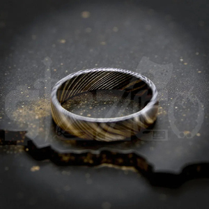 Hot Selling Handmade Damascus Steel <b>Ring</b> for Men Women Wedding Band Fashion Party <b>Ring</b> Custom Latest Design OEM Supplier - Product Image 3