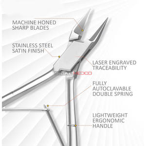 Coupe-ongles professionnel pour ongles incarnés, pince à ongles de 5 pouces (13 cm) à double ressort, outil de podologie - Product Image 3