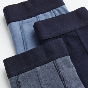 Sous-vêtements pour hommes adultes, antibactériens, en spandex, taille mi-haute, respirants, confortables, boxers de couleur unie - Product Image 4
