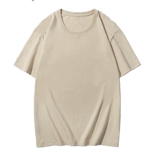 เสื้อยืดคอกลมแขนสั้นลำลองยูนิเซ็กซ์ ผ้าคอตตอน CVC หวีอย่างดี 180 กรัม ปักโลโก้ตามสั่ง ผลิตโดยโรงงาน BD ประเทศจีน - Product Image 4