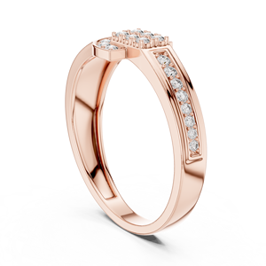 Anillo de Hombre ORION con Diamantes Cultivados en Laboratorio, Oro Rosa de 18 Quilates con Baño de Rodio, Corte Minimalista, para Boda, Compromiso, Fiesta, Regalo, Uso Diario - Product Image 3